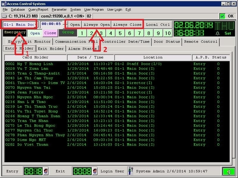 Cấu hình Controller và Setup Policy cho Door Access Syris