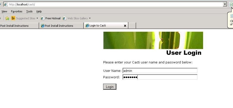 Cài đặt Cacti trên windows