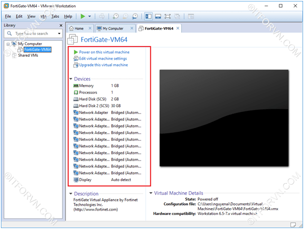 Deploy FortiOS Trên VMWARE WORKSTATION và VMWARE ESXI
