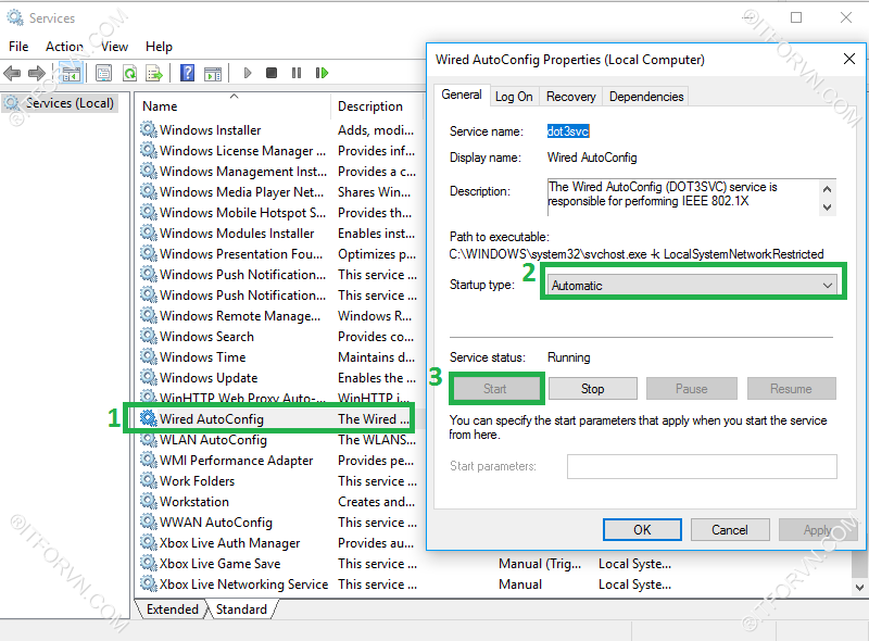 Cấu hình dynamic vlan - part 4 test tại end user + triển khai policy cho 802.1x wire