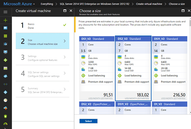 Cấu hình IIS frontend và SQL backend với Azure Resource Manager