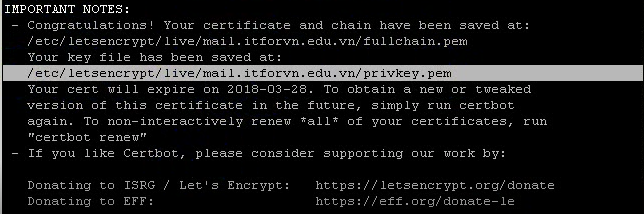 Cấu Hình iRedMail Server Toàn Tập – Phần 4