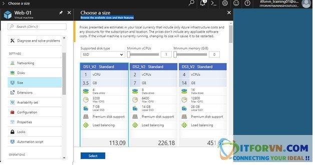 Microsoft Azure Toàn Tập - Lab 2: Kết nối máy ảo trong Azure với Azure Resource Manager