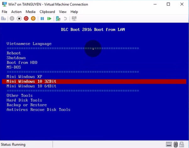 Hirrent boot install windows os qua network 8 - [All In One] Sử dụng Hirent boot + Cài đặt Windows + Ghost OS qua LAN chỉ với vài thao tác