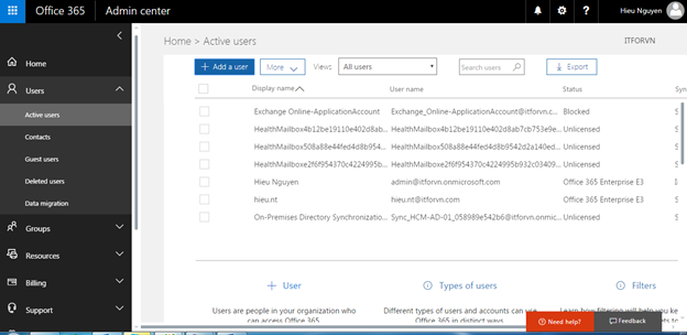 aaaaa 118 - Cấu hình Exchange Hybird và DirSync quản lý User AD bằng Azure