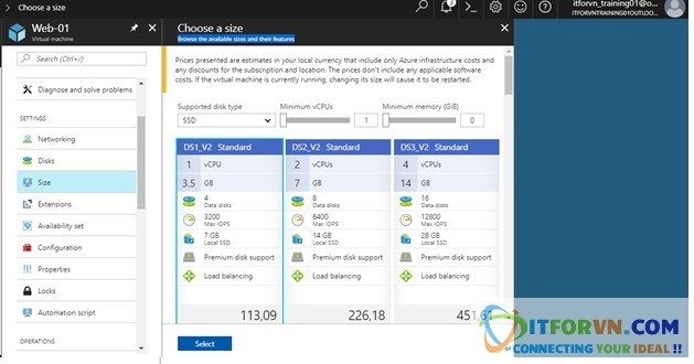 a112 - Microsoft Azure Toàn Tập - Lab 2: Kết nối máy ảo trong Azure với Azure Resource Manager
