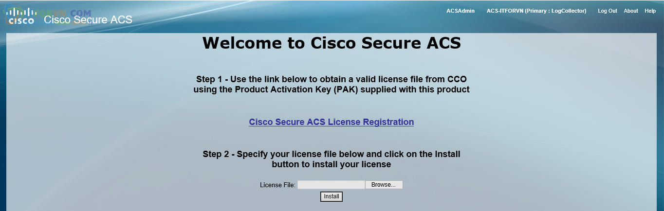 H33. Activate License ACS